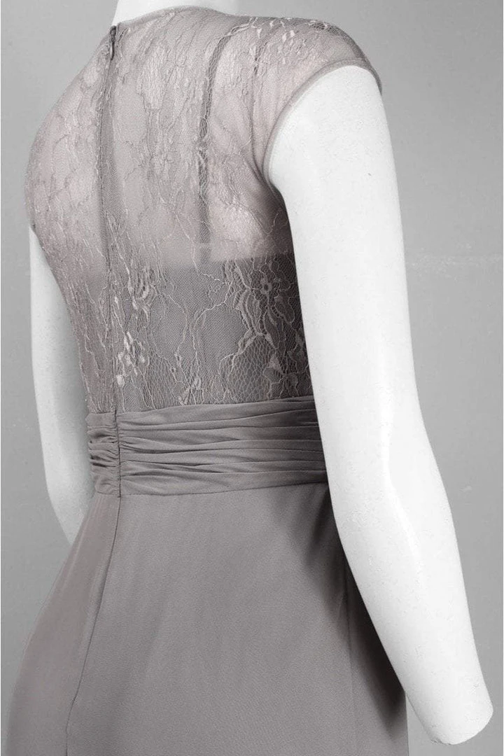 Formal Gowns Decode 1.8 - Lace Scoop Top Chiffon Gown 182924 6 Formal Gowns Decode 1.8 - Lace Scoop Top Chiffon Gown 182924