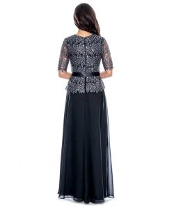 Formal Gowns Decode 1.8 - Sequined Queen Anne Dress 183201