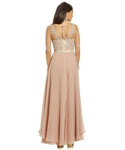 Mother Of The Bride Decode 1.8 - Sheer Long Sleeve Layered Chiffon Dress 182825 6 Mother Of The Bride Decode 1.8 - Sheer Long Sleeve Layered Chiffon Dress 182825