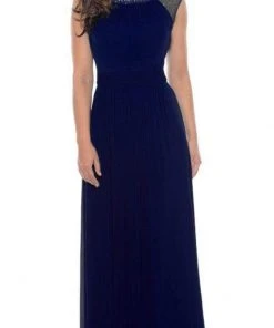 Decode 1.8 - Sparkling Neckline Jersey Mesh Gown 182423 Formal Gowns