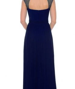 Decode 1.8 - Sparkling Neckline Jersey Mesh Gown 182423 Formal Gowns