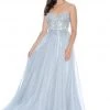 Formal Gowns Decode 1.8 - Strapless Lace Bodies A-Line Gown 182889