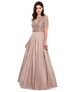 Decode 1.8 - V Neck Lace A-Line Dress 183670 Formal Gowns