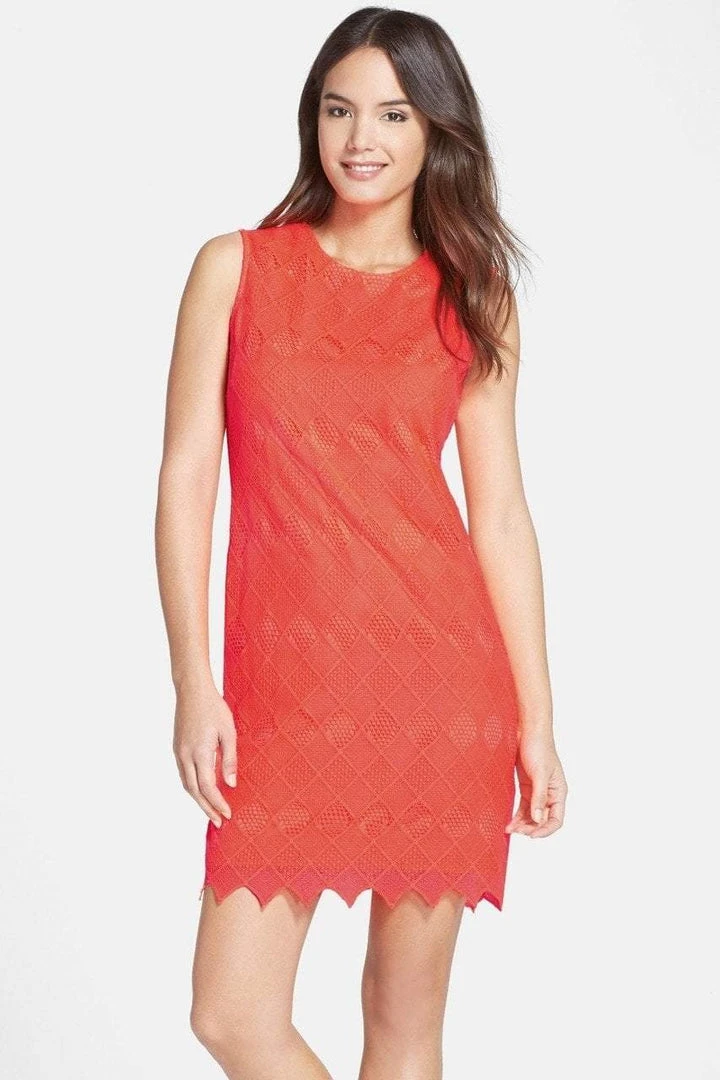 Donna Morgan - D3050M Vibrant Lace Sheath Dress 3 Donna Morgan - D3050M Vibrant Lace Sheath Dress