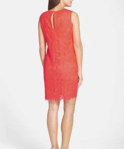 Donna Morgan - D3050M Vibrant Lace Sheath Dress 6 Donna Morgan - D3050M Vibrant Lace Sheath Dress