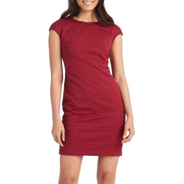 Donna Morgan - D3875M Cap Sleeve Knit Sheath Dress Cocktail Dresses 3 Donna Morgan - D3875M Cap Sleeve Knit Sheath Dress Cocktail Dresses