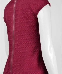 Donna Morgan - D3875M Cap Sleeve Knit Sheath Dress Cocktail Dresses