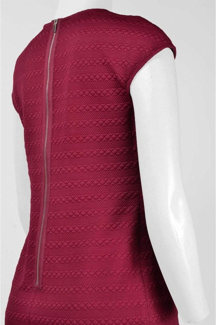 Donna Morgan - D3875M Cap Sleeve Knit Sheath Dress Cocktail Dresses 4 Donna Morgan - D3875M Cap Sleeve Knit Sheath Dress Cocktail Dresses