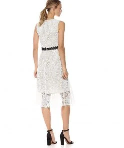 Cocktail Dresses Donna Morgan - D5970M V Neck Sleeveless Floral Crochet Lace Dress 12 Cocktail Dresses Donna Morgan - D5970M V Neck Sleeveless Floral Crochet Lace Dress