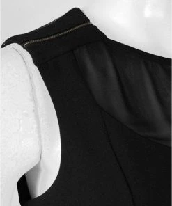 Donna Morgan - D9019M Illusion Crepe Sheath Dress