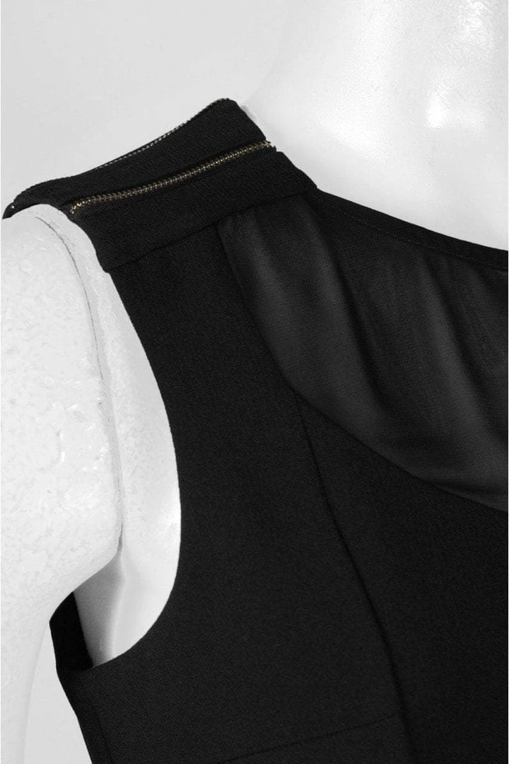 Donna Morgan - D9019M Illusion Crepe Sheath Dress 4 Donna Morgan - D9019M Illusion Crepe Sheath Dress