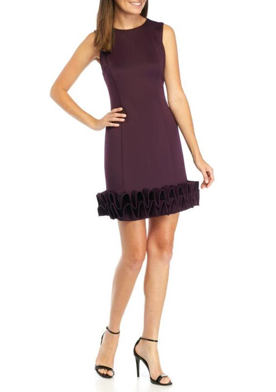 Donna Ricco - DR50182 Sleeveless Ruffle Hem Cocktail Dress Cocktail Dresses 3 Donna Ricco - DR50182 Sleeveless Ruffle Hem Cocktail Dress Cocktail Dresses