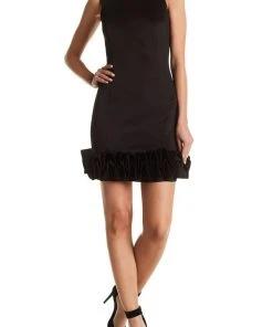 Donna Ricco - DR50182 Sleeveless Ruffle Hem Cocktail Dress Cocktail Dresses 15 Donna Ricco - DR50182 Sleeveless Ruffle Hem Cocktail Dress Cocktail Dresses