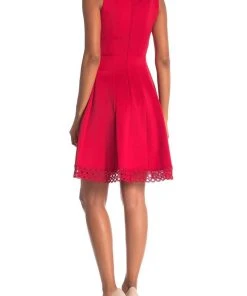 Cocktail Dresses Donna Ricco - DR50487 V Neck Sleeveless Cocktail Dress With Lace Hem 7 Cocktail Dresses Donna Ricco - DR50487 V Neck Sleeveless Cocktail Dress With Lace Hem