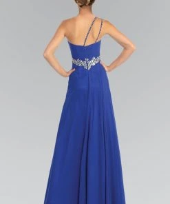 Formal Gowns Elizabeth K - GL1030 Jeweled Ruched Sweetheart Chiffon Dress 8 Formal Gowns Elizabeth K - GL1030 Jeweled Ruched Sweetheart Chiffon Dress