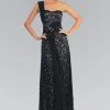 Elizabeth K - GL1049 Sequined One Shoulder Strap Sweetheart Dress Formal Gowns 2 Elizabeth K - GL1049 Sequined One Shoulder Strap Sweetheart Dress Formal Gowns