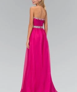 Formal Gowns Elizabeth K - GL1058 Shirred Chiffon Sweetheart A-Line Gown 11 Formal Gowns Elizabeth K - GL1058 Shirred Chiffon Sweetheart A-Line Gown