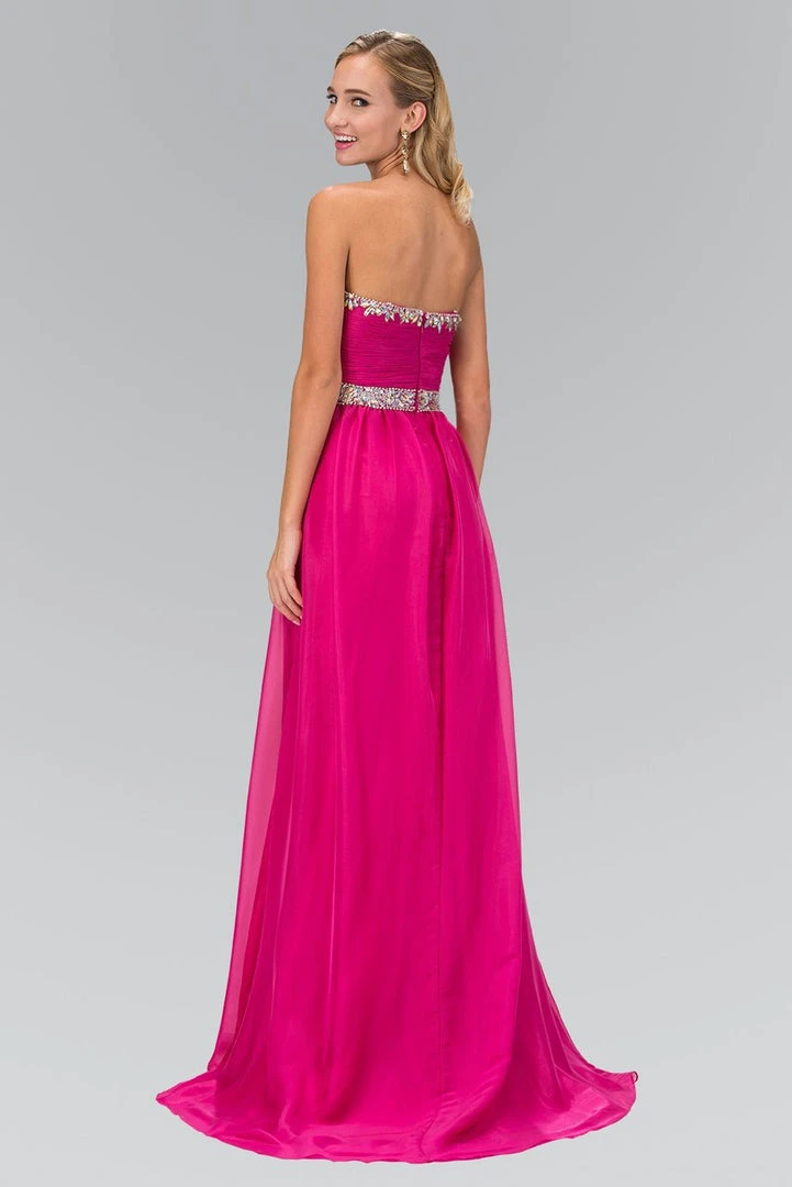 Formal Gowns Elizabeth K - GL1058 Shirred Chiffon Sweetheart A-Line Gown 6 Formal Gowns Elizabeth K - GL1058 Shirred Chiffon Sweetheart A-Line Gown