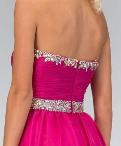 Formal Gowns Elizabeth K - GL1058 Shirred Chiffon Sweetheart A-Line Gown 13 Formal Gowns Elizabeth K - GL1058 Shirred Chiffon Sweetheart A-Line Gown