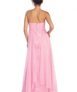 Formal Gowns Elizabeth K - GL1061 Medallion Accented Sweetheart Chiffon Gown 13 Formal Gowns Elizabeth K - GL1061 Medallion Accented Sweetheart Chiffon Gown
