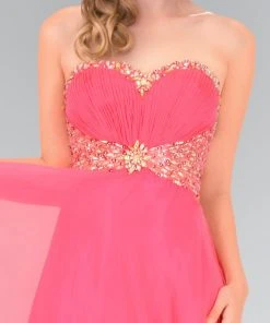 Elizabeth K - GL1075 Lavish Jeweled Strapless Chiffon Gown Formal Gowns 11 Elizabeth K - GL1075 Lavish Jeweled Strapless Chiffon Gown Formal Gowns