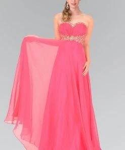 Elizabeth K - GL1075 Lavish Jeweled Strapless Chiffon Gown Formal Gowns 10 Elizabeth K - GL1075 Lavish Jeweled Strapless Chiffon Gown Formal Gowns