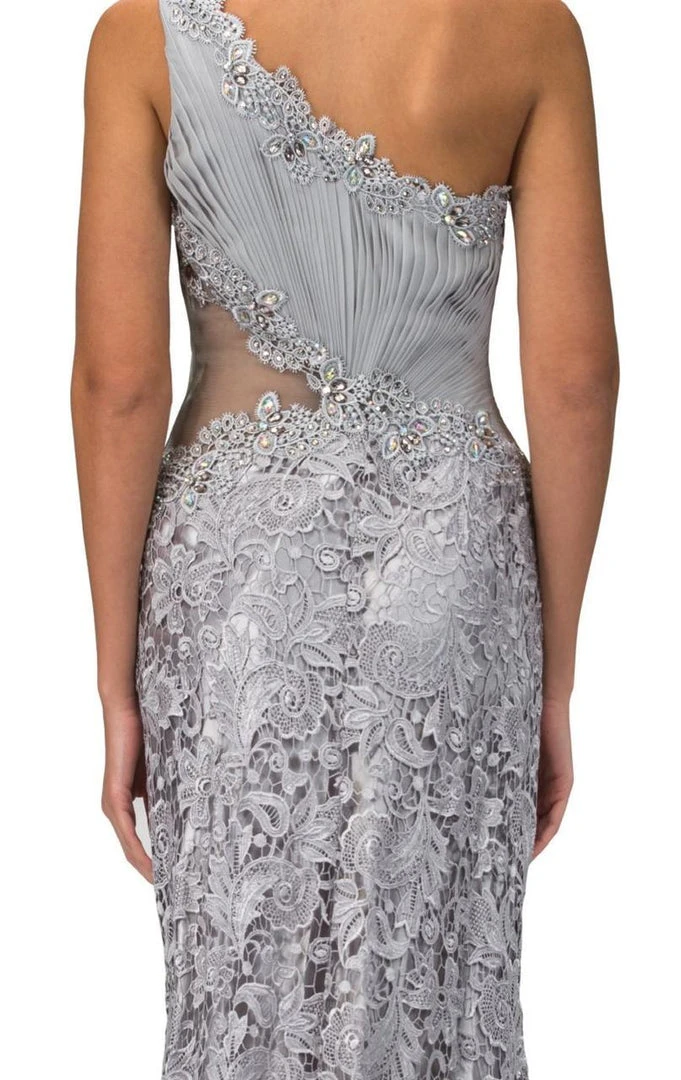 Formal Gowns Elizabeth K - GL1090 One Shoulder Floral Long Dress 7 Formal Gowns Elizabeth K - GL1090 One Shoulder Floral Long Dress