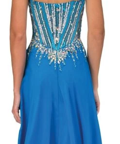 Elizabeth K - GL1132 Strapless Embellished Long Dress 11 Elizabeth K - GL1132 Strapless Embellished Long Dress