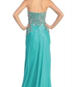 Elizabeth K - GL1148 Bead Embellished Sweetheart A-Line Dress Formal Gowns