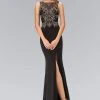 Mother Of The Bride Elizabeth K - GL1322 Bead Embellished Illusion Bateau Neck Gown