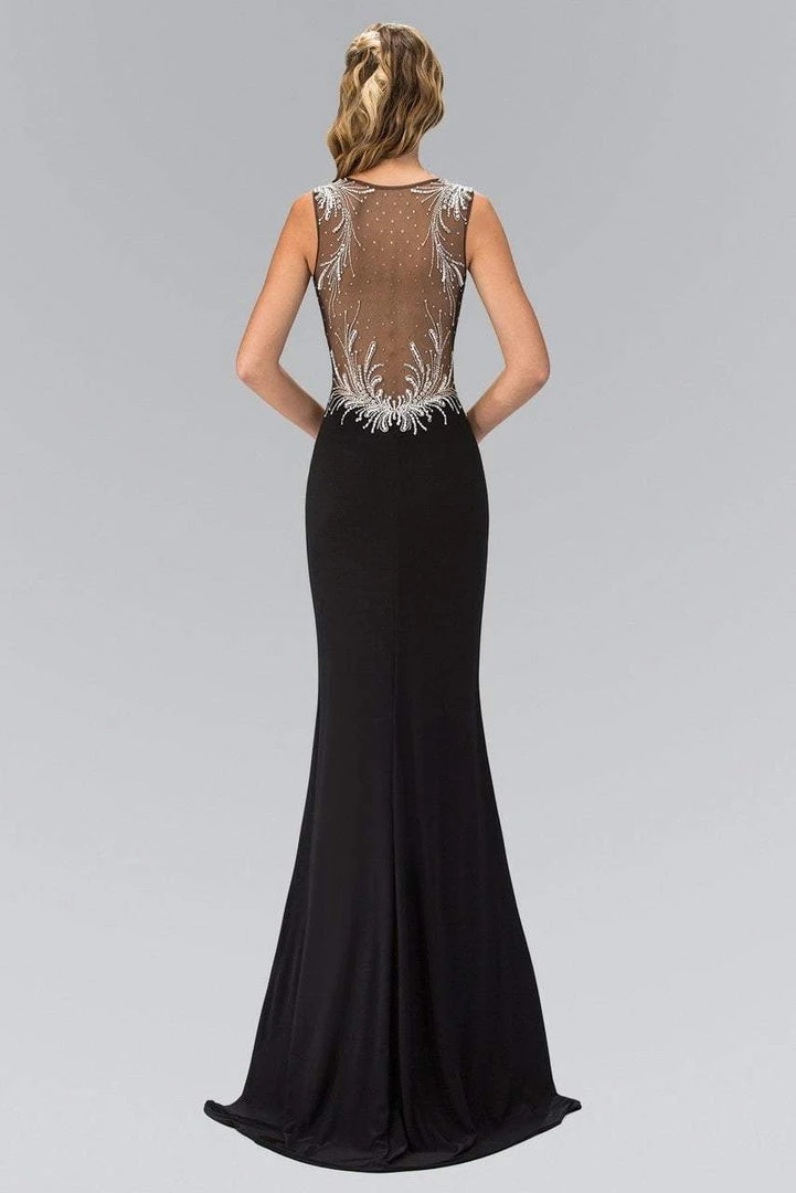 Elizabeth K - GL1358 Jewel-Accented V-Neck Gown 4 Elizabeth K - GL1358 Jewel-Accented V-Neck Gown