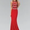 Elizabeth K - GL1361 Jewel-Accented Halter Neck Gown Formal Gowns 1 Elizabeth K - GL1361 Jewel-Accented Halter Neck Gown Formal Gowns