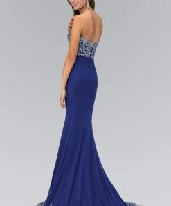Formal Gowns Elizabeth K - GL1367 Beaded Sweetheart Mermaid Gown