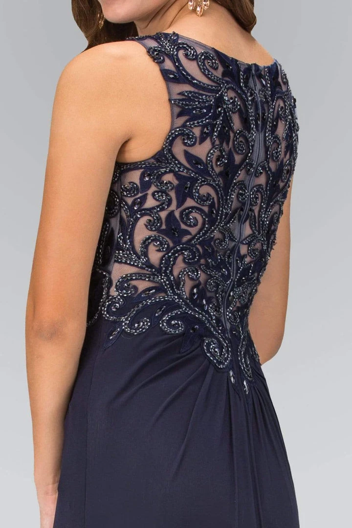 Elizabeth K GL1377 Embellished Ruched V-Neck A-line Dress - 1 Pc Royal Blue In Size XS Available Formal Gowns 8 Elizabeth K GL1377 Embellished Ruched V-Neck A-line Dress - 1 Pc Royal Blue In Size XS Available Formal Gowns