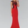 Formal Gowns Elizabeth K - GL1380 Embellished Scoop Neck Jersey Gown 1 Formal Gowns Elizabeth K - GL1380 Embellished Scoop Neck Jersey Gown