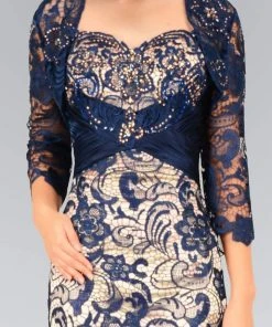 Elizabeth K - GL1419 Embellished Lace Sweetheart Trumpet Dress 8 Elizabeth K - GL1419 Embellished Lace Sweetheart Trumpet Dress