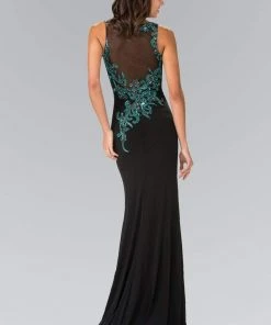 Elizabeth K - GL1471 Beaded Lace Applique Mermaid Gown