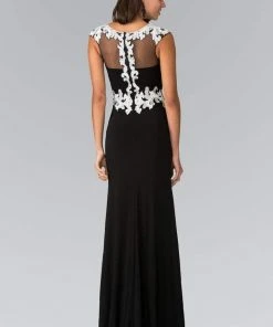 Elizabeth K - GL1472 Embellished Lace Applique Gown Formal Gowns 5 Elizabeth K - GL1472 Embellished Lace Applique Gown Formal Gowns