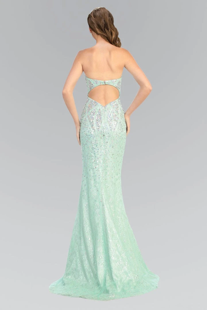 Elizabeth K - GL2004 Sequined Lace Sweetheart Mermaid Gown 4 Elizabeth K - GL2004 Sequined Lace Sweetheart Mermaid Gown