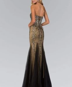 Formal Gowns Elizabeth K - GL2067 Bejeweled Strapless With Corset Back Gown 5 Formal Gowns Elizabeth K - GL2067 Bejeweled Strapless With Corset Back Gown