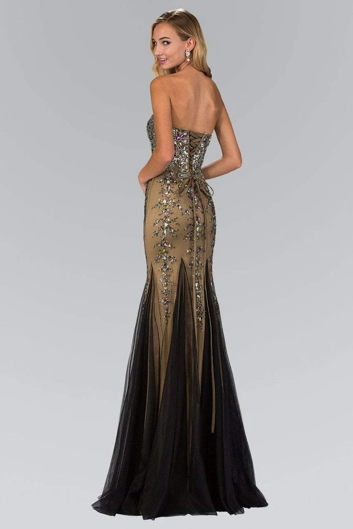 Formal Gowns Elizabeth K - GL2067 Bejeweled Strapless With Corset Back Gown 4 Formal Gowns Elizabeth K - GL2067 Bejeweled Strapless With Corset Back Gown