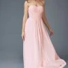 Elizabeth K - GL2070 Strapless Pleated Sweetheart Chiffon Dress