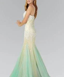 Elizabeth K - GL2081 Spaghetti Strap Sweetheart Neckline Gown