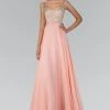 Elizabeth K - GL2116 Bejeweled V-Neck Chiffon Gown Formal Gowns 2 Elizabeth K - GL2116 Bejeweled V-Neck Chiffon Gown Formal Gowns