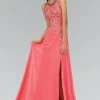 Elizabeth K - GL2118 Embellished Illusion High Neck A-Line Gown Formal Gowns 2 Elizabeth K - GL2118 Embellished Illusion High Neck A-Line Gown Formal Gowns