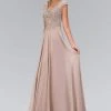 Elizabeth K - GL2119 Bead Embellished V-Neck Chiffon Gown 2 Elizabeth K - GL2119 Bead Embellished V-Neck Chiffon Gown