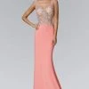 Elizabeth K - GL2128 Jewel Embellished V-Neck Gown Formal Gowns 1 Elizabeth K - GL2128 Jewel Embellished V-Neck Gown Formal Gowns