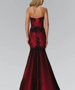 Elizabeth K - GL2141 Strapless Sweetheart Lace Mermaid Gown 5 Elizabeth K - GL2141 Strapless Sweetheart Lace Mermaid Gown