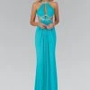 Formal Gowns Elizabeth K - GL2142 Jeweled High Neck Gown 1 Formal Gowns Elizabeth K - GL2142 Jeweled High Neck Gown