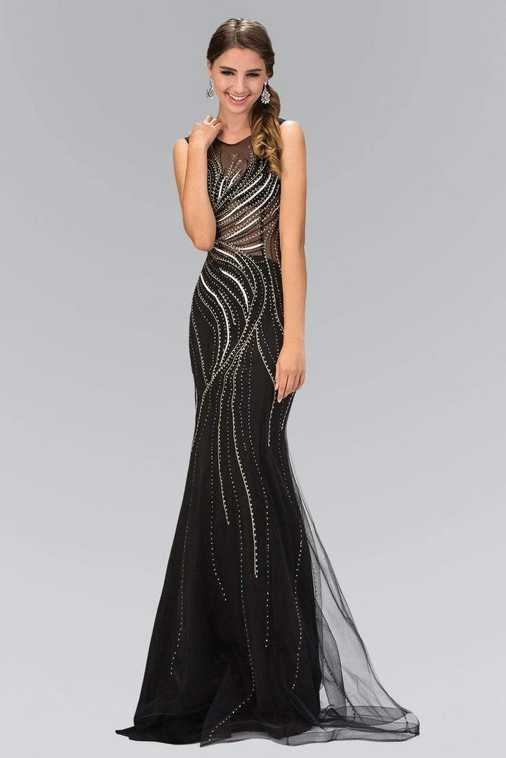 Elizabeth K - GL2150 Embellished Jewel Neck Trumpet Gown 3 Elizabeth K - GL2150 Embellished Jewel Neck Trumpet Gown